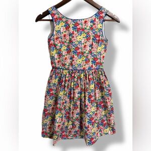 Polo Ralph Lauren Girls Floral Fit and Flare Dress Size 10 Preppy Garden Party